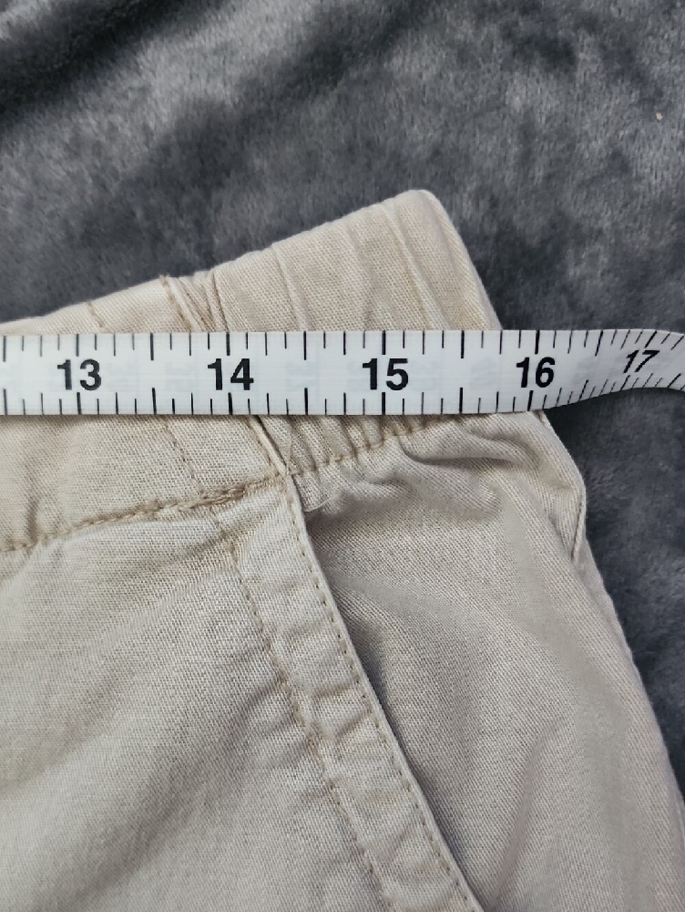 Old Navy High-Waist Women's Khaki Cut Off Shorts Size L - Picture 4 of 9